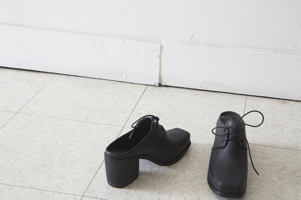 Intentionally Blank mule in BLACK leather Intentionally Blank mule in BLACK leather