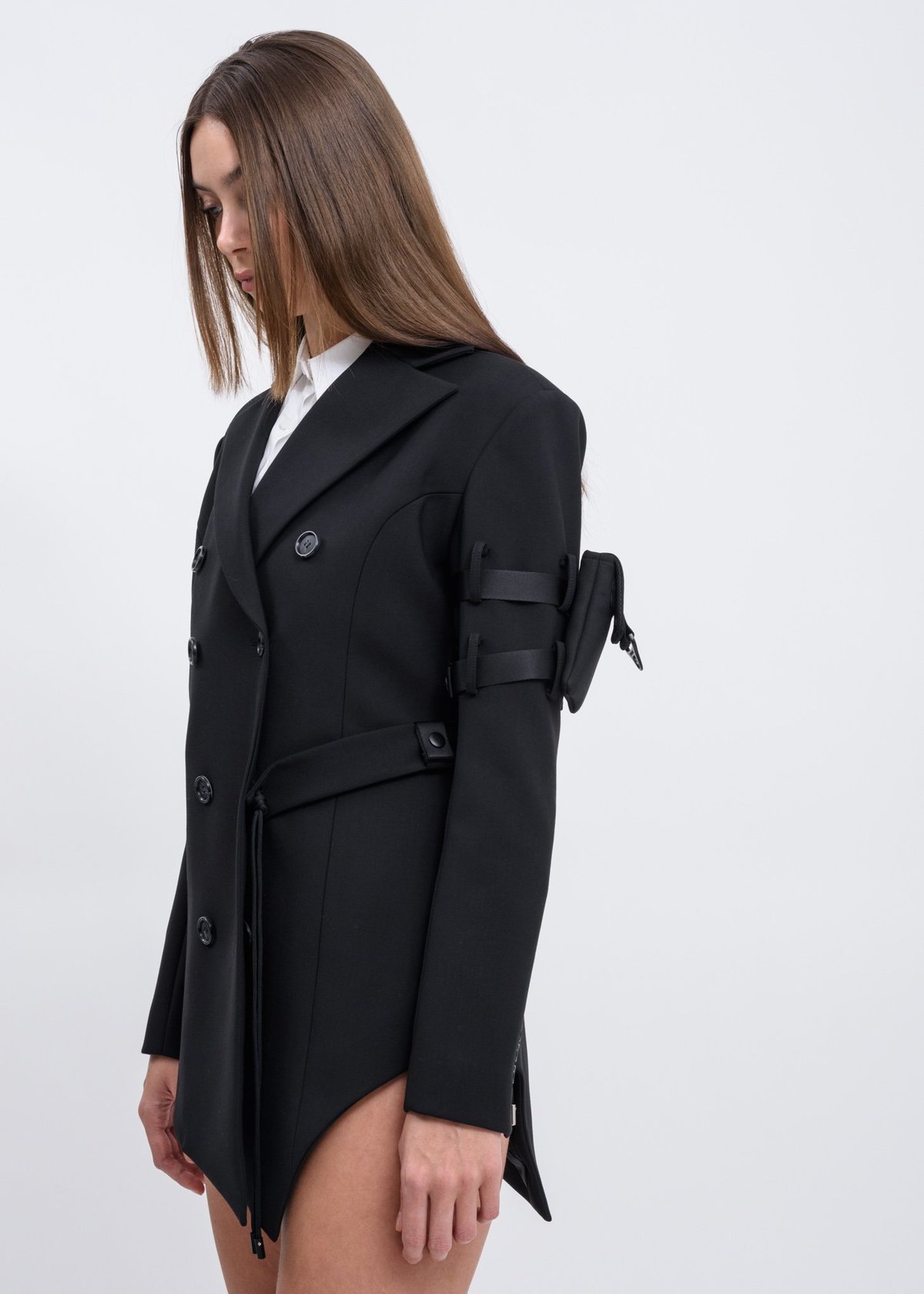 belted jacket dress