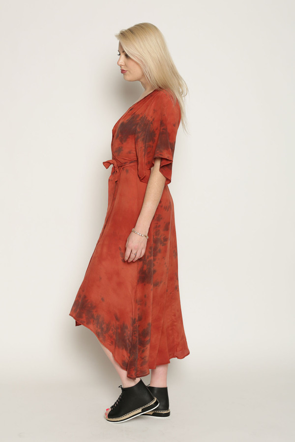 Upstate Duster Wrap Dress in Mars Upstate Duster Wrap Dress in Mars