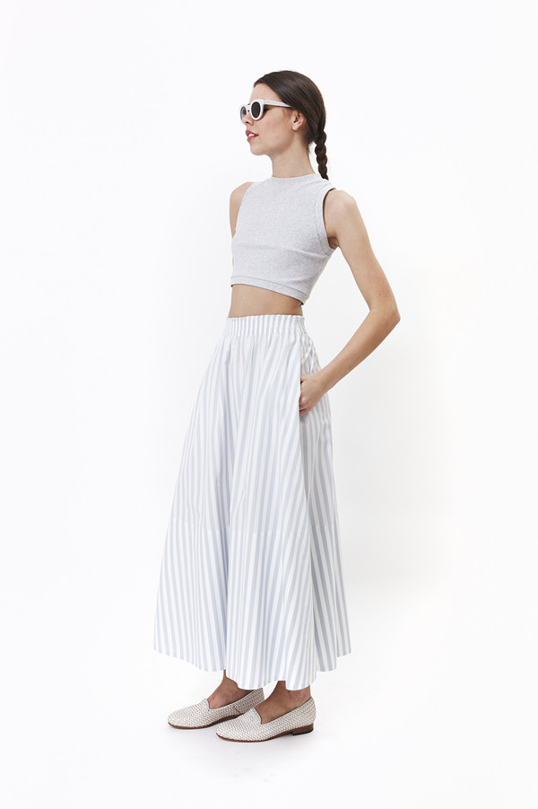 Mr. Larkin Lauren Skirt (Grey Stripe) Mr. Larkin Lauren Skirt (Grey Stripe)