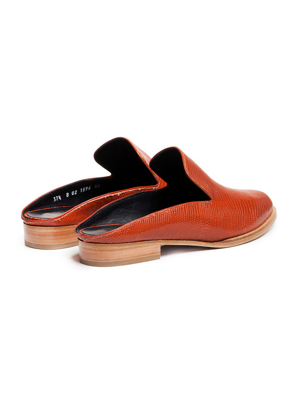 Robert Clergerie Womens Alicio Mule - Rust Robert Clergerie Womens Alicio Mule - Rust