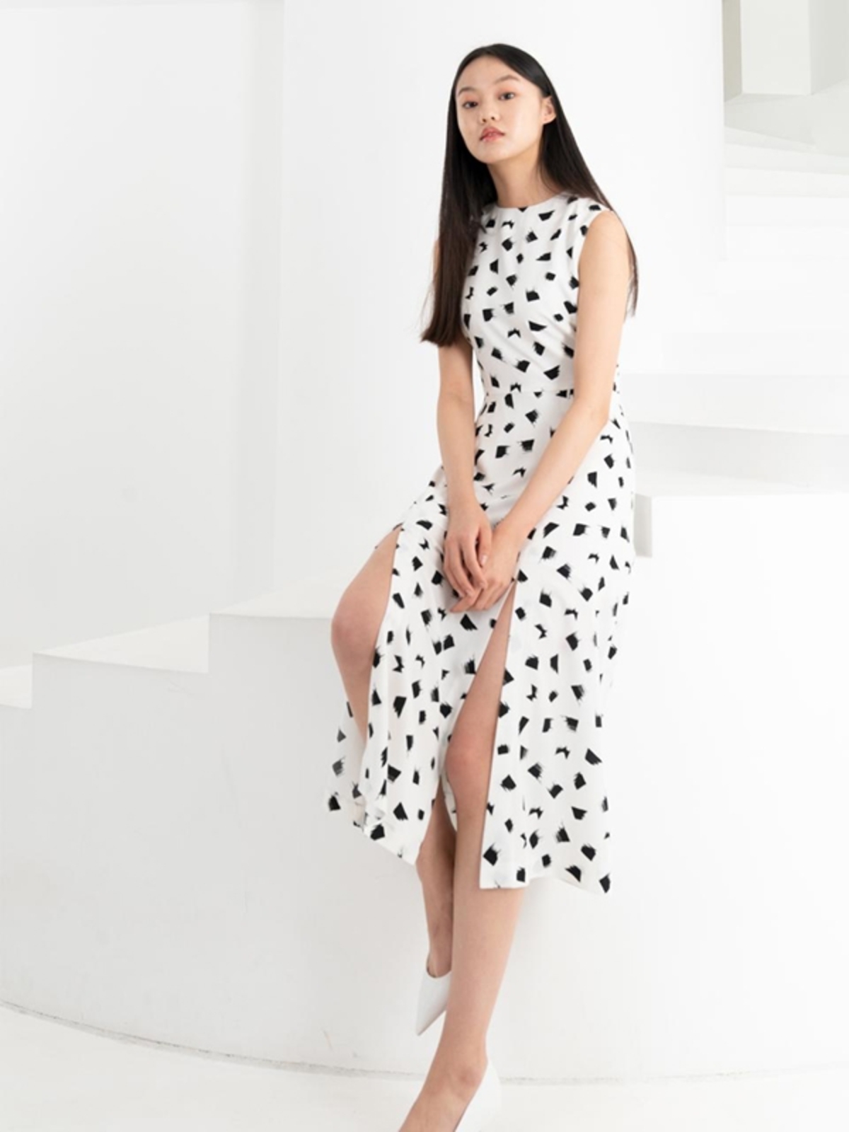 two front slits dress