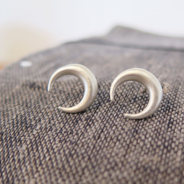 Emmy Trinh Jewelry Lovisa Moon Earrings in Silver Emmy Trinh Jewelry Lovisa Moon Earrings in Silver