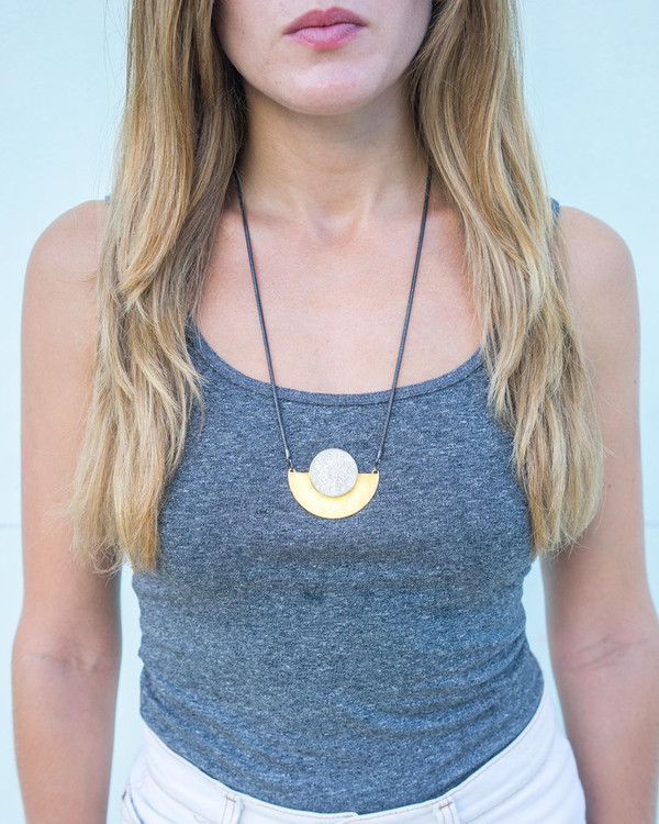Swim To The Moon Sarakiniko Necklace- Sterling Silver Swim To The Moon Sarakiniko Necklace- Sterling Silver