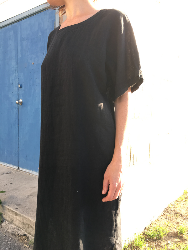 Black Crane linen long dress Black Crane linen long dress