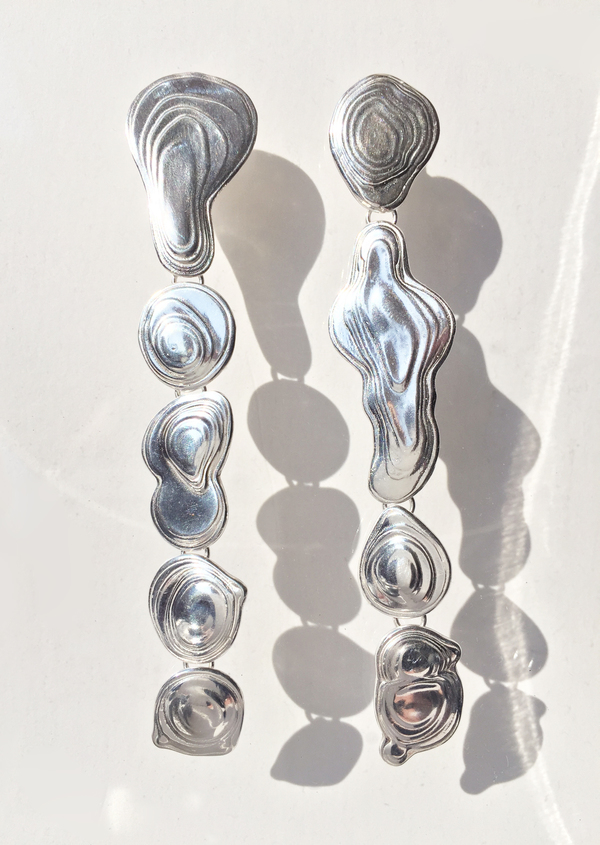 Leigh Miller Sterling Silver Drip Earrings Leigh Miller Sterling Silver Drip Earrings