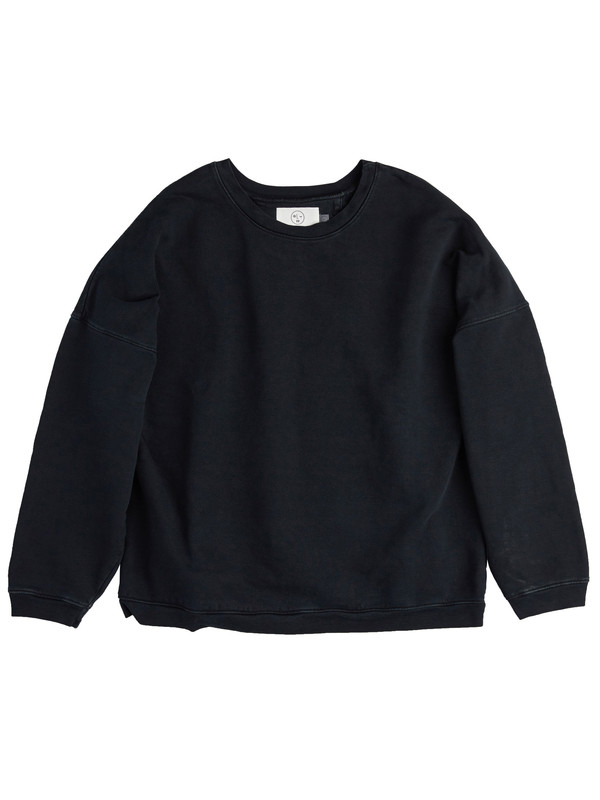 Olderbrother Drop Shoulder Crew - Black Indigo Olderbrother Drop Shoulder Crew - Black Indigo