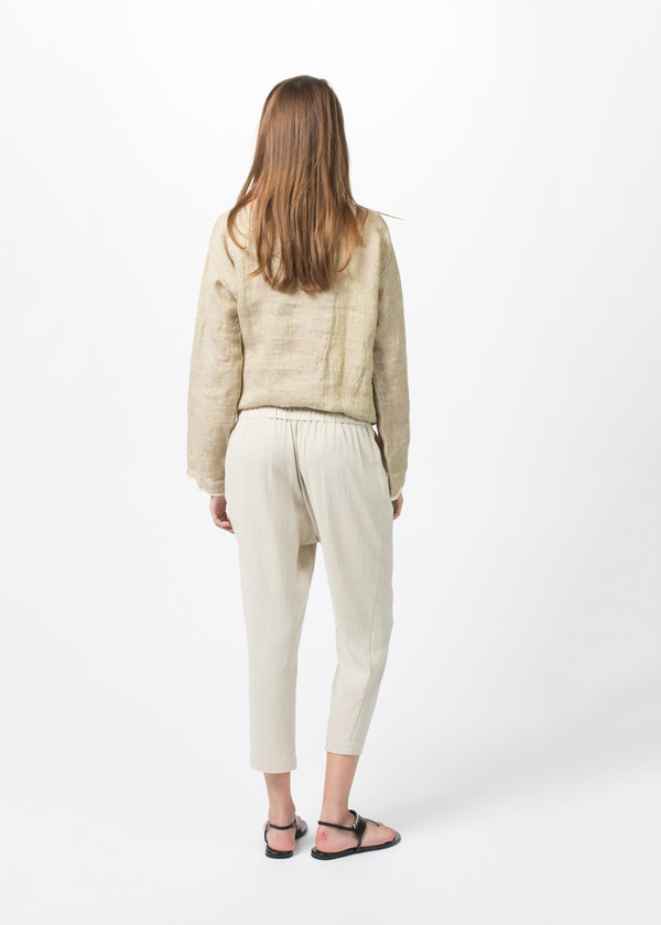 Evam Eva Double Cloth Tuck Pants Evam Eva Double Cloth Tuck Pants