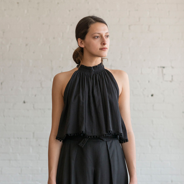 Apiece Apart Olivera Ruffle Sleeveless Top Apiece Apart Olivera Ruffle Sleeveless Top