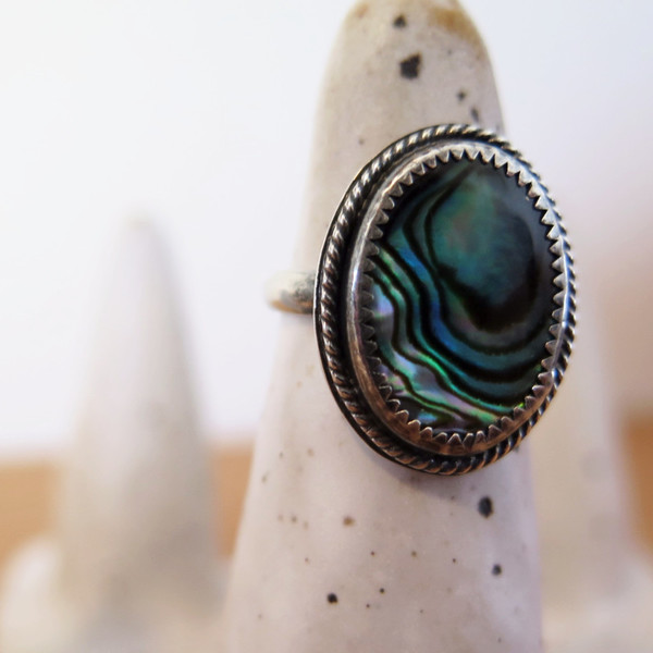 Gem spell Abalone Mermaid Ring Gem spell Abalone Mermaid Ring