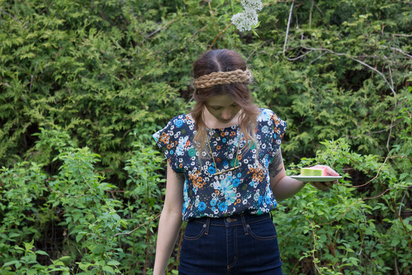 Heidi Martens Helena Box Top - Floral Print Heidi Martens Helena Box Top - Floral Print