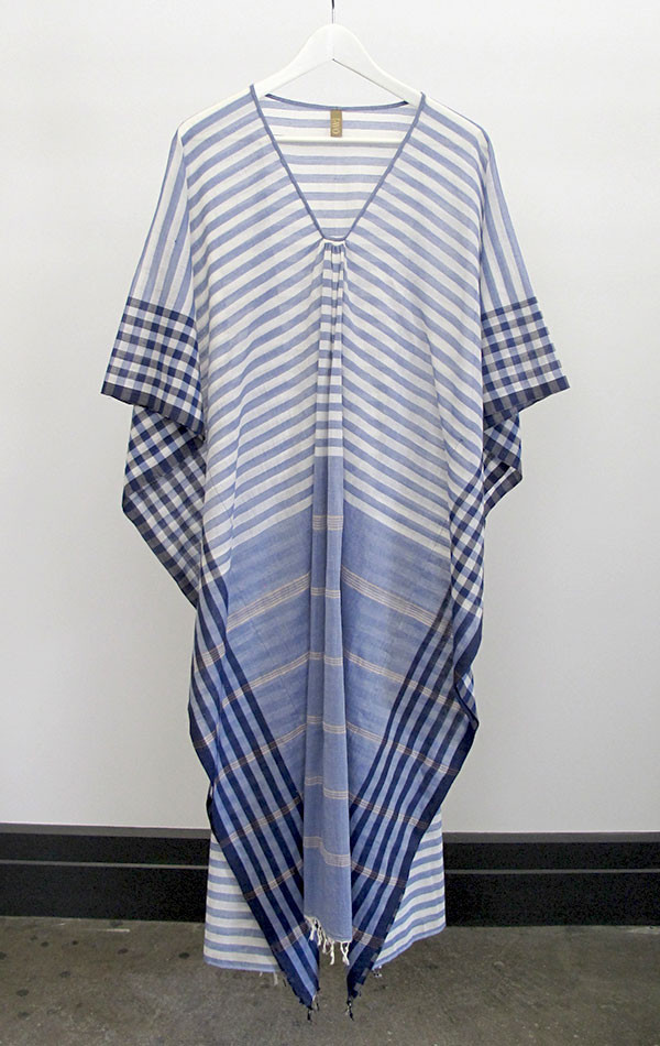 Blue multistripe caftan Blue multistripe caftan
