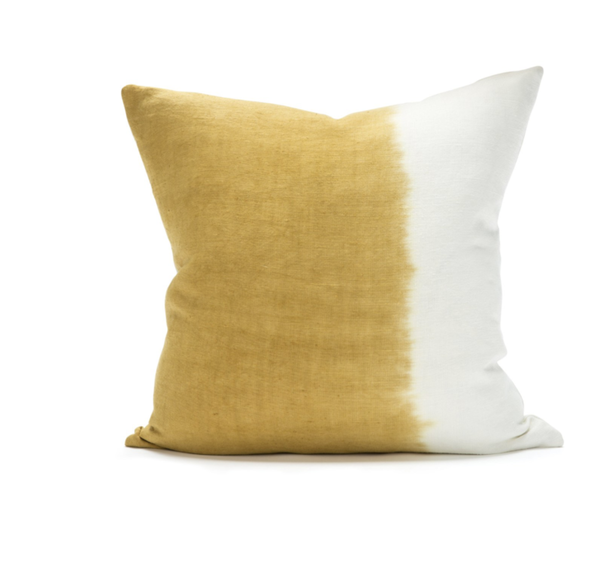 Sugar Feather Dip Dye Pillow Ochre Garmentory