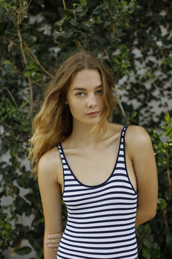 Calder Blake Bianca Bodysuit in Keaton Stripe Calder Blake Bianca Bodysuit in Keaton Stripe
