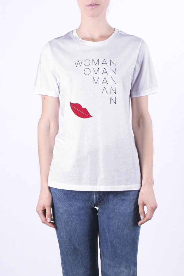 Calder Blake Rampling Tee in Woman Print Calder Blake Rampling Tee in Woman Print