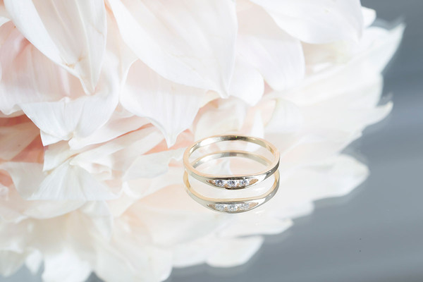 Jennie Kwon Designs White Diamond Float Ring Jennie Kwon Designs White Diamond Float Ring