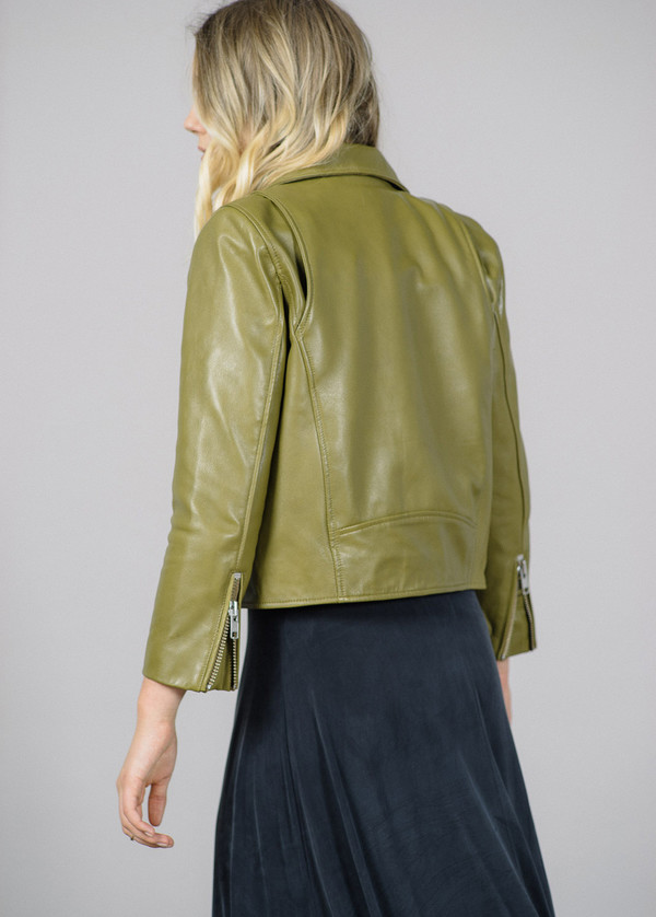 Ganni Passion Biker Leather Jacket Ganni Passion Biker Leather Jacket