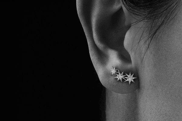 Gabriela Artigas Pave Triple Shooting Star Earrings Gabriela Artigas Pave Triple Shooting Star Earrings