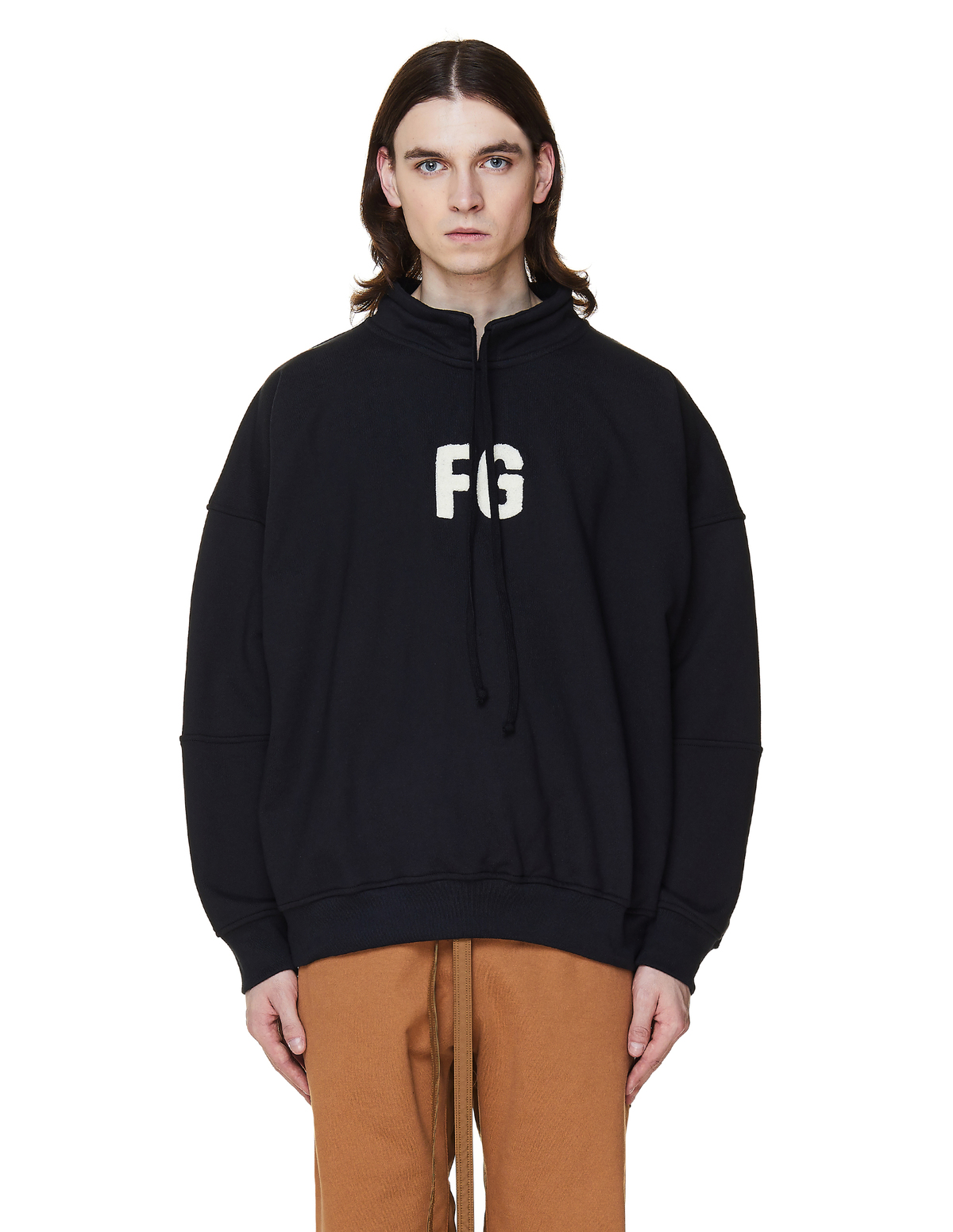 fear of god mock neck fg pullover