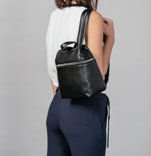 Small Backpack in Pebble Leather Small Backpack in Pebble Leather