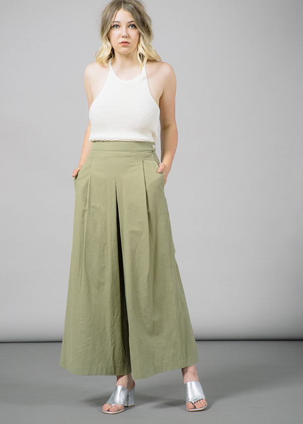 Nanushka Toho Hakama Wide Leg Pant Nanushka Toho Hakama Wide Leg Pant