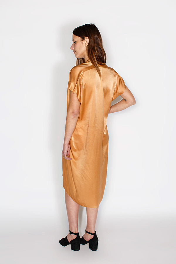 Miranda Bennett Everyday Dress, Silk Charmeuse in Sand Miranda Bennett Everyday Dress, Silk Charmeuse in Sand