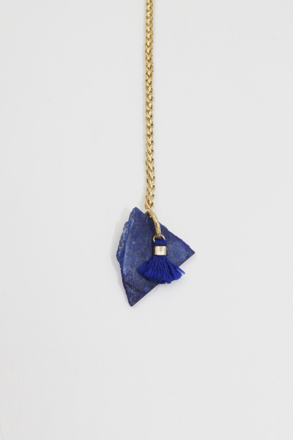 sheila b lapis tassel necklace sheila b lapis tassel necklace