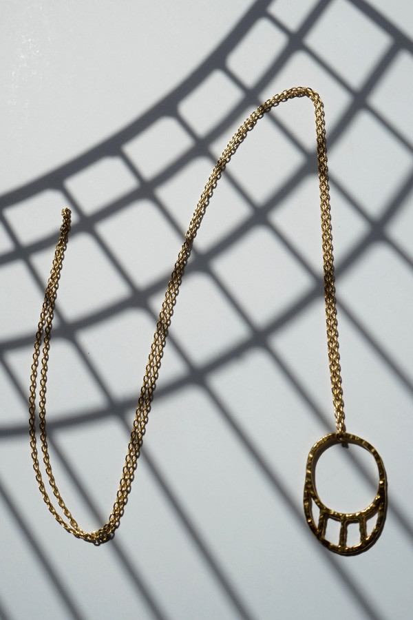 Nettie Kent Jewelry Kia Pendant Brass Nettie Kent Jewelry Kia Pendant Brass