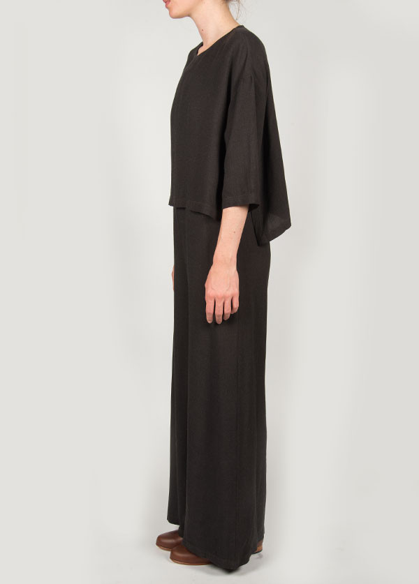 Black Crane - Double Jumper in Ebony Black Crane - Double Jumper in Ebony