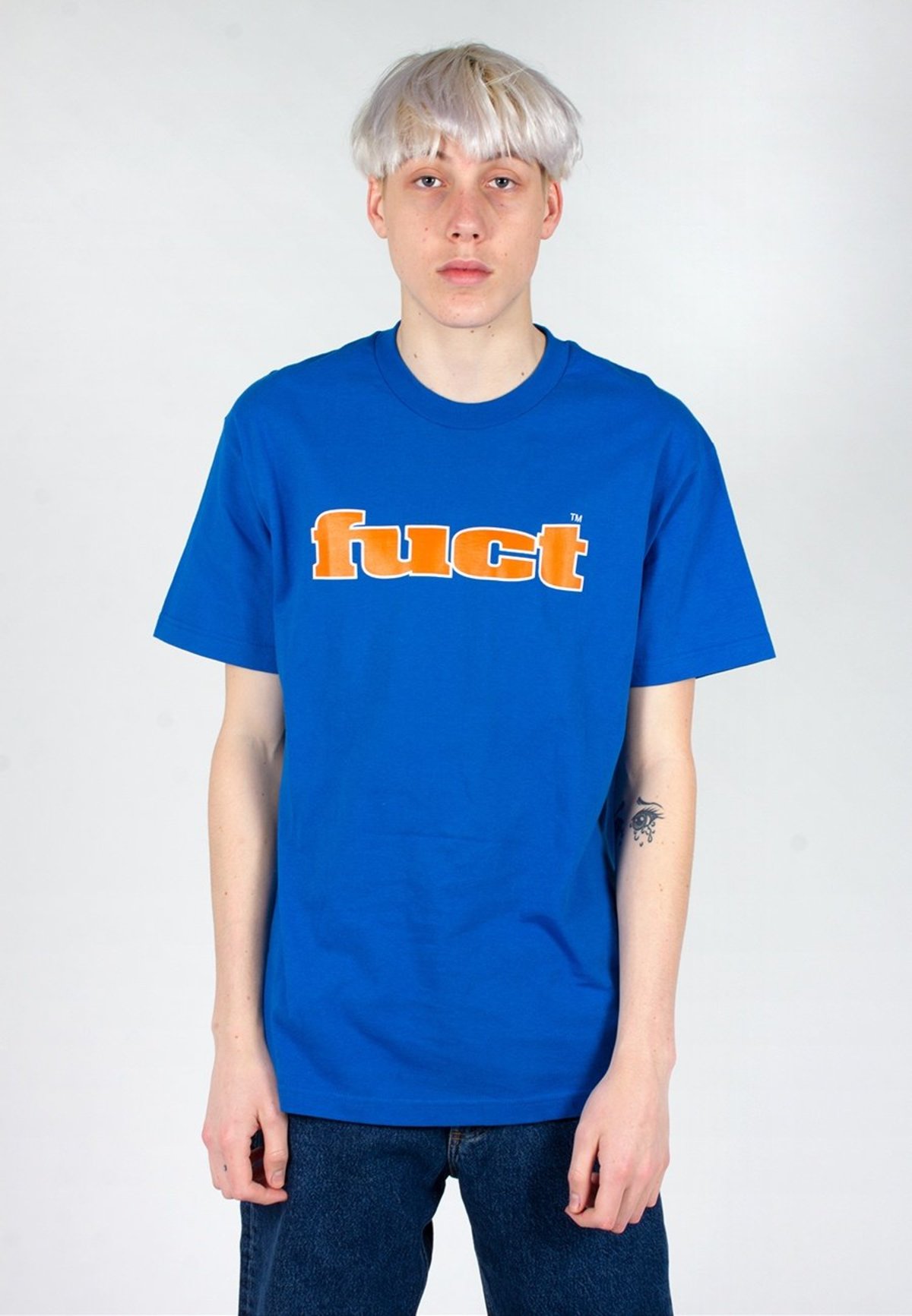 FUCT OG Outline T-Shirt - royal blue 