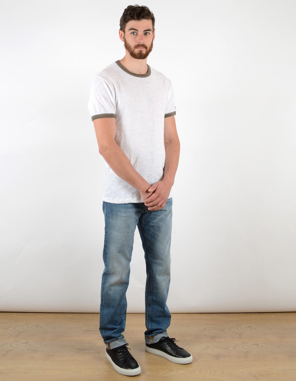 Men's Todd Snyder x Champion Short Sleeve Ringer Tee Surplus Men's Todd Snyder x Champion Short Sleeve Ringer Tee Surplus