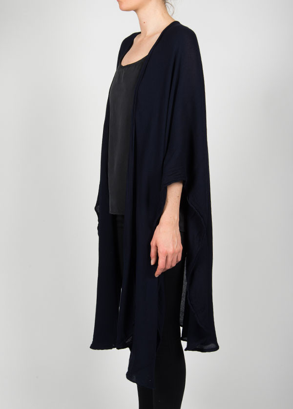 Black Crane - Poncho in Eggplant Black Crane - Poncho in Eggplant