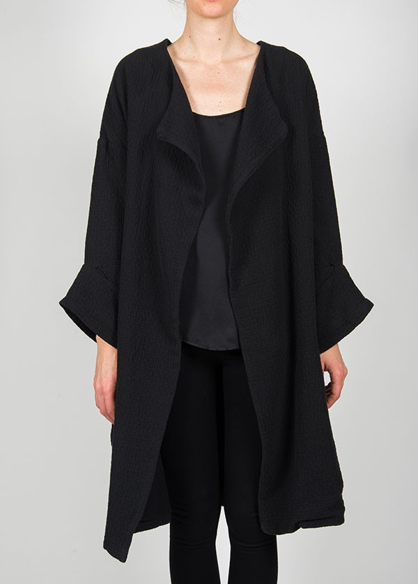 Black Crane - Quilt Coat in Black Black Crane - Quilt Coat in Black