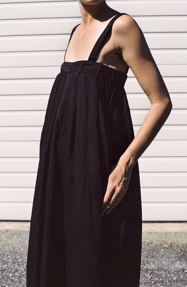 Black Crane Pleats Jumper - Black Black Crane Pleats Jumper - Black
