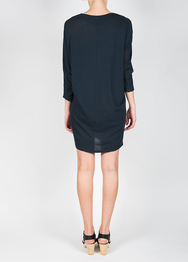 Black Crane Wide Dress in Grey Black Black Crane Wide Dress in Grey Black