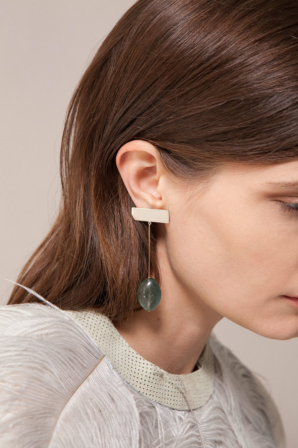Kathleen Whitaker Moss Aquamarine Drop Earrings Kathleen Whitaker Moss Aquamarine Drop Earrings