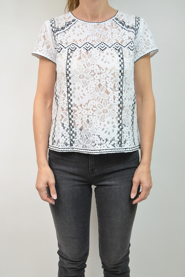 Generation Love Joelle Lace Tee I White Generation Love Joelle Lace Tee I White