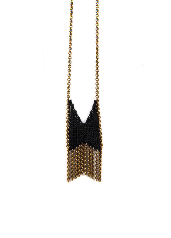 Boet Mini Chevron Fringe Necklace (More Colors) Boet Mini Chevron Fringe Necklace (More Colors)
