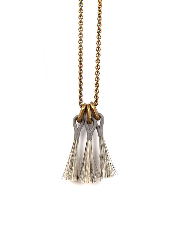 Boet Triple Horsehair Tassel Necklace Boet Triple Horsehair Tassel Necklace