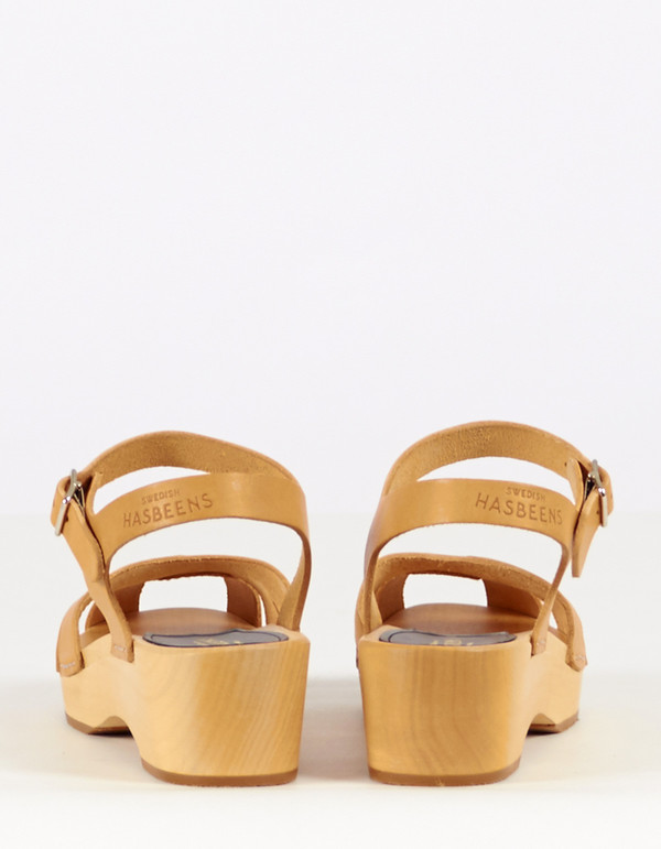 Swedish Hasbeens Suzanne Debutant Clog Nature Swedish Hasbeens Suzanne Debutant Clog Nature