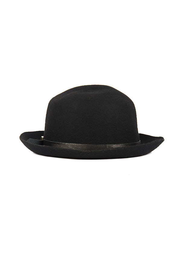 Men's Brookes Boswell Millinery - Optimo in Black Wool Felt Men's Brookes Boswell Millinery - Optimo in Black Wool Felt