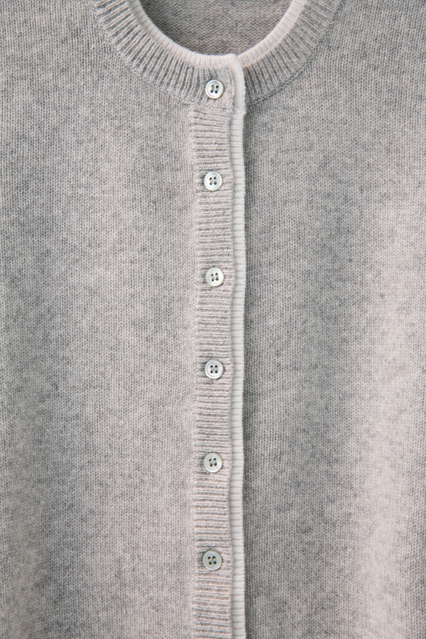 allude classic two-tone cardigan allude classic two-tone cardigan