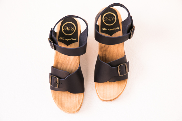 no.6 elenor clogs on wedge no.6 elenor clogs on wedge
