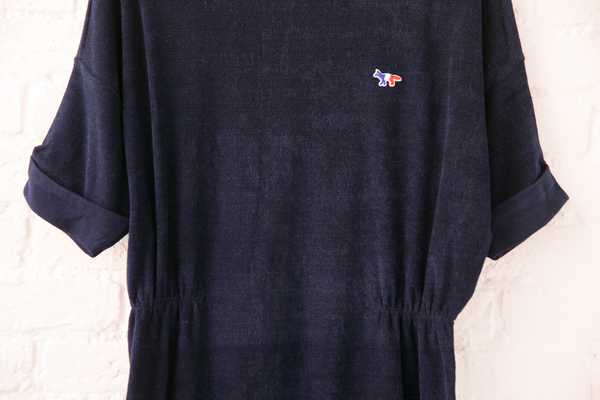 maison kitsuné terrycloth dress maison kitsuné terrycloth dress