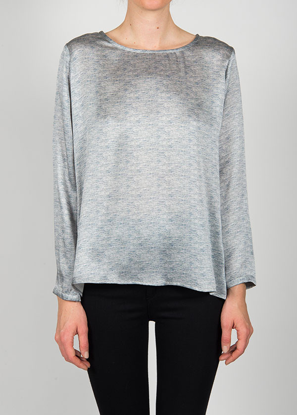 Dolan - Long Sleeve Crewneck Pullover in Heather Print Dolan - Long Sleeve Crewneck Pullover in Heather Print