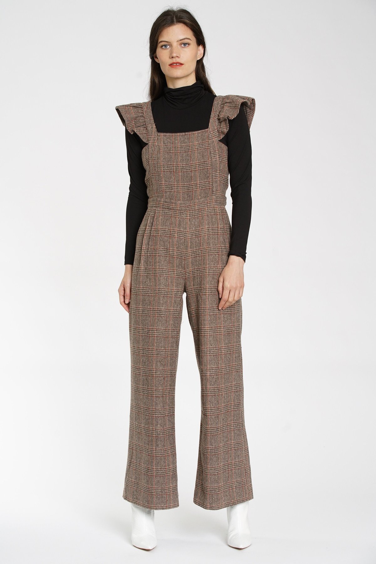 plaid jumpsuit