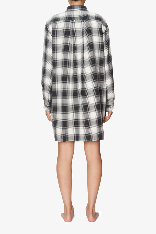 The Sleep Shirt Short Sleep Shirt Black Glen Plaid The Sleep Shirt Short Sleep Shirt Black Glen Plaid