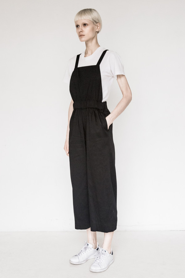 Index Cotton Black Overalls Index Cotton Black Overalls