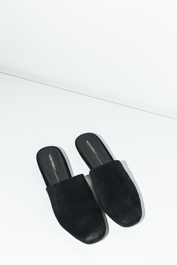 Intentionally Blank Suede Blank Touch Mule Intentionally Blank Suede Blank Touch Mule