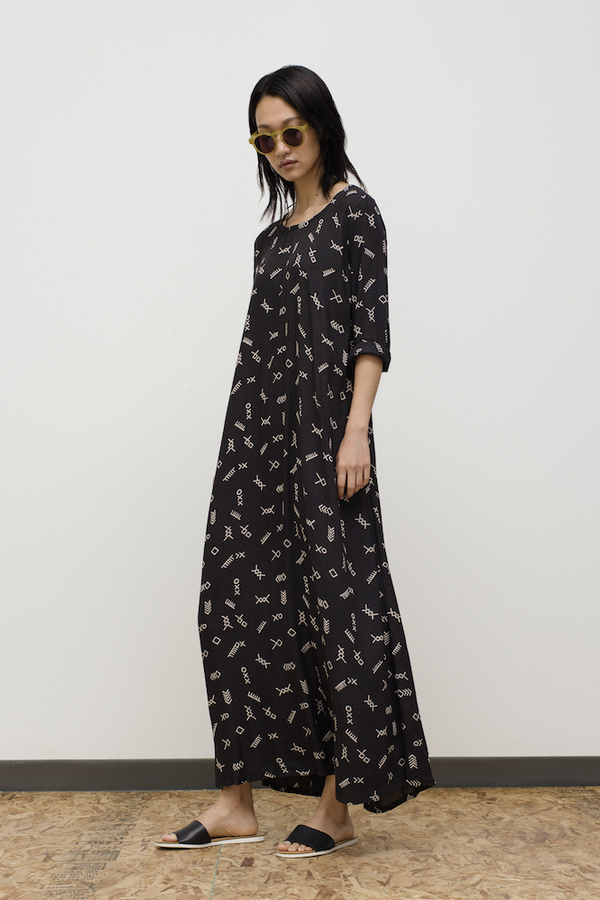 Osei-Duro Nima Long Dress in Black Jot Osei-Duro Nima Long Dress in Black Jot
